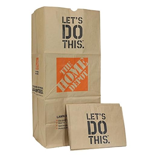 The Home Depot 49022-10PK Heavy Duty Brown Paper Lawn and Refuse Bags for Home and Garden, 30 gal (10 Lawn Bags)