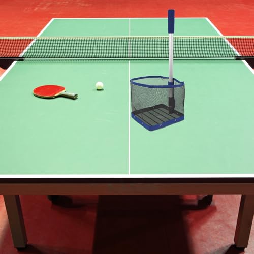Contenedor de balones de ping pong telescópico profesional con red de nylon resistente 4