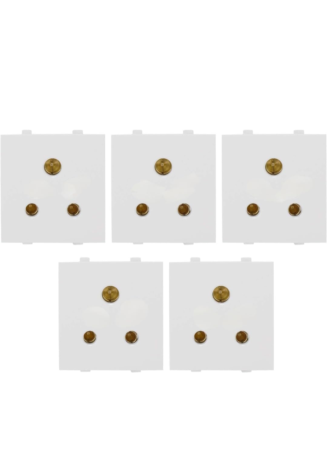 Modular Socket 6 Amperes White |3Pin Modular Socket|White Modular Socket|Electrical Socket|Multi 3Pin Socket|Universal Socket| for Home Office Shop etc (Pack of 2)-image-24