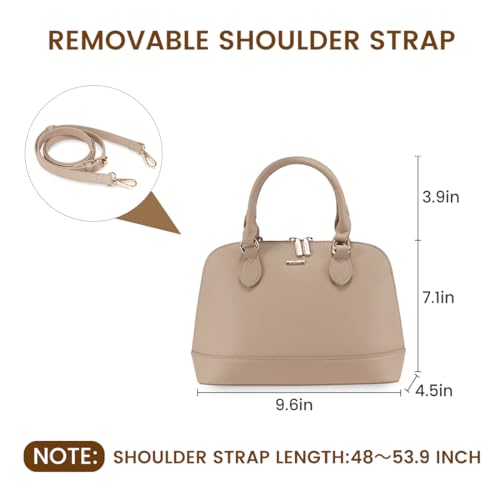 Image of LOVEVOOK Purse for Women Crossbody Bags Classic Double Zip Top Handle Dome Satchel Bag
