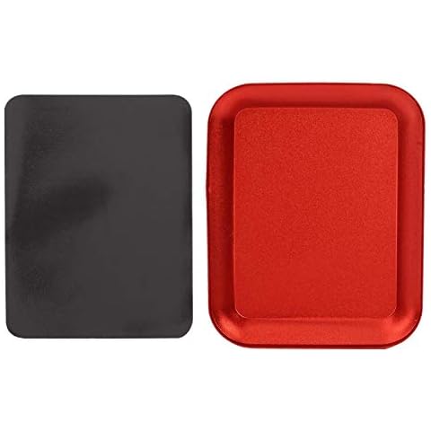 Exquisite Workmanship Storage Nuts Screw Bolts Durable Magnetic Small Parts Tray Plate wear-Resistant for Friends Family Boys Girls for Kids Indoor Outdoor (red) Cover