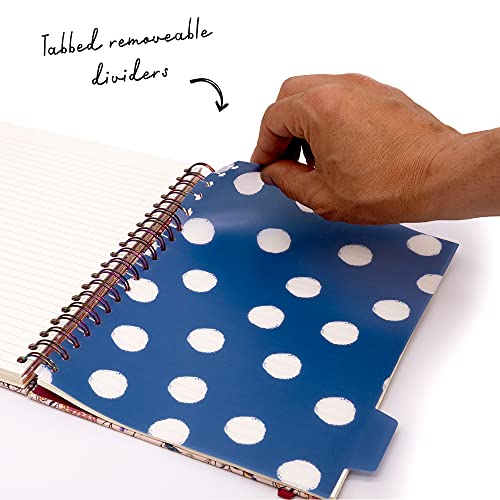 Image of Pukka Pad Bloom B5 Hardcover Ruled Single Line Subject Project Book 200 Pages 80gsm Pack of 3 Black Blue Cream Covers