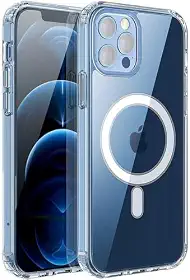 Capa Capinha Magnetica com Indução Clear Case Premium Compatível com Mag-Safe para iPhone 12/12 Pro / 12 Pro Max (iPhone 12/12 Pro)