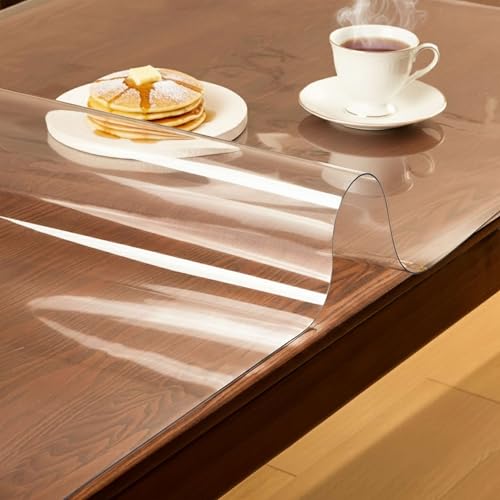 Nappe transparente protection table Polyvinylchloride lavable 2.0mm - 3