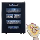 BeoyNot 23L/33L/49L Reptilien Ei Inkubator, 10-40℃ Einstellbare Temperatur, Brutautomat Vollautomatisch mit LED-Bildschirm, Lab Incubator für Wasserschildkröten, Eidechsen, Schlangen 33L(8.7GAL)