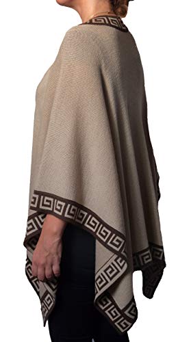 TINKUY Women’s Shawl, Peruvian Alpaca Wool Scarfs for Women Pashmina Shawl Ruana Wrap Poncho Geometric Trim, One Size3