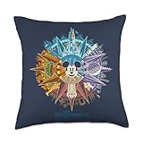 Disney Walt World 50th Anniversary Mickey Mouse Throw Pillow, 18x18, Multicolor