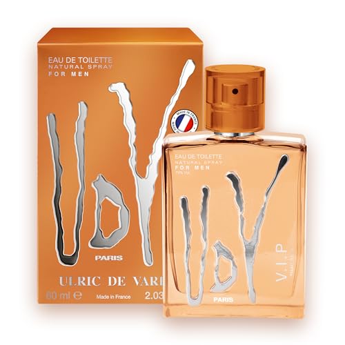 ULRIC DE VARENS - Eau De Toilette UDV VIP - Boisé, Marin, Agrumes Pétillants - Parfum Homme - Vaporisateur - Made in France - 60 ml