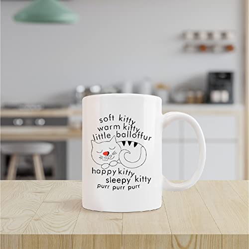 Taza de cerámica Kunlisa 11 onzas diseño gatito miniatura 2