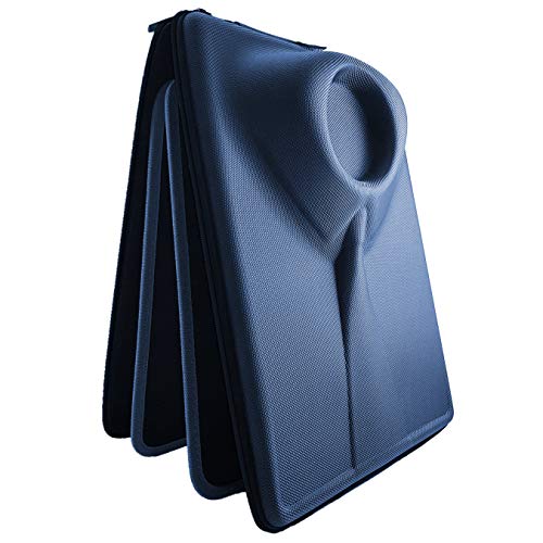 Packshi® - Bolsa para Camisas De Hombre Funda Camisas Viaje con Plegador para Transportar Organizador Maleta Regalo para Hombres Azul Marino Cremallera Azul