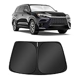 Custom Fit Windshield Sun Shade for Le-xus TX TX350 TX500h TX500h+ 2024-2025 2026, Foldable, Easy to Install & Store, Full Coverage, 210T Reflective Fabric, Blocks 99% of UV Rays