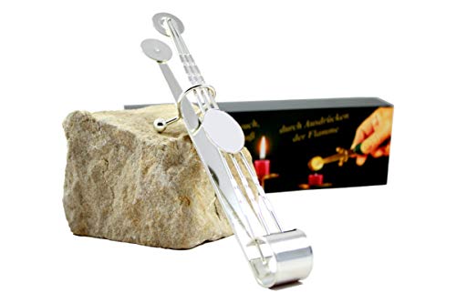 Dresden Onlineshop - Kerzenlöscher Zange zum geruchsneutralen Kerzen löschen / 18cm Lange & Elegante Kerzenzange in Silber zum Kerzen ausmachen (Farbe: Silber) Cover