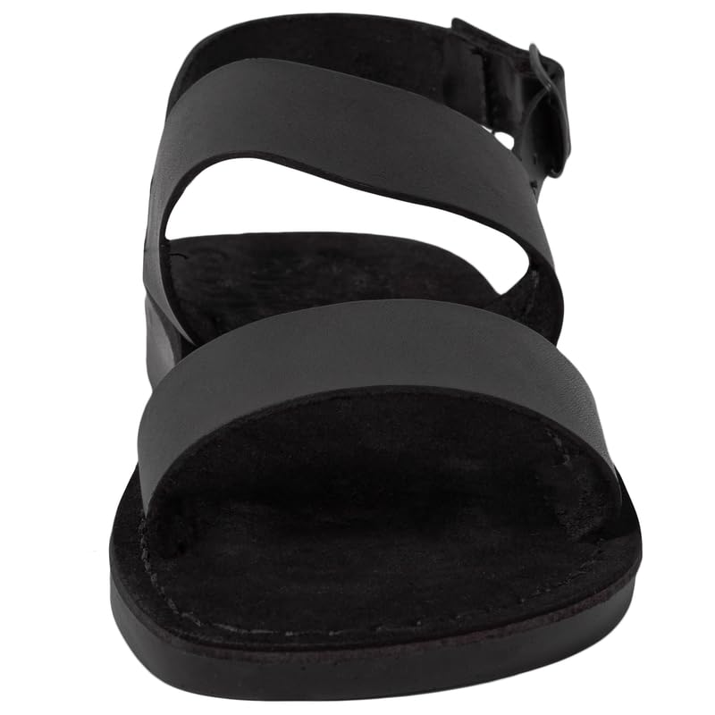 Holy Land Market Unisex Adults/Children Genuine Leather Biblical Sandals/Flip Flops/Slides/Slippers (Jesus - Yashua) Suede II2