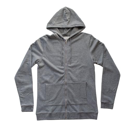 Men's Tall Slim-Fit Orginal Zip Up Hoodie Long Sleeve, Soft Cotton/Polyester Blend