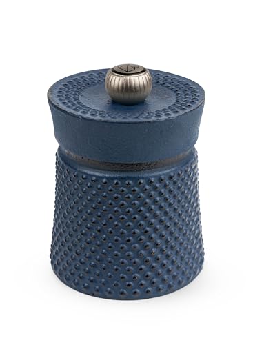 PEUGEOT - Bali 8 cm Pepper Mill - Classic Grind System - Cast Iron - Lifetime Guaranteed Mechanism - Made in France - Blue Colour
