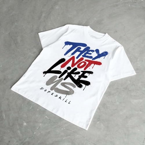 Image of DopeSkill Graphic Tee Streetwear Hip Hop Hypebeast Unisex T-Shirt Sneaker Colour Matching Shirts Inspired Motivation Quotes
