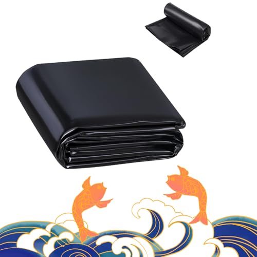Dnowegas poolfolie 5X6m Wassergärten, epdm teichfolie silofolie baufolie extra stark Schwimmteich Folie Gartenteich Teichplane für Fischteiche, Brunnen, Wassergarten und Wasserfall