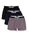 Produktbild BOSS Herren 3p Woven Boxer Boxershorts, Red600, L (3er Pack)