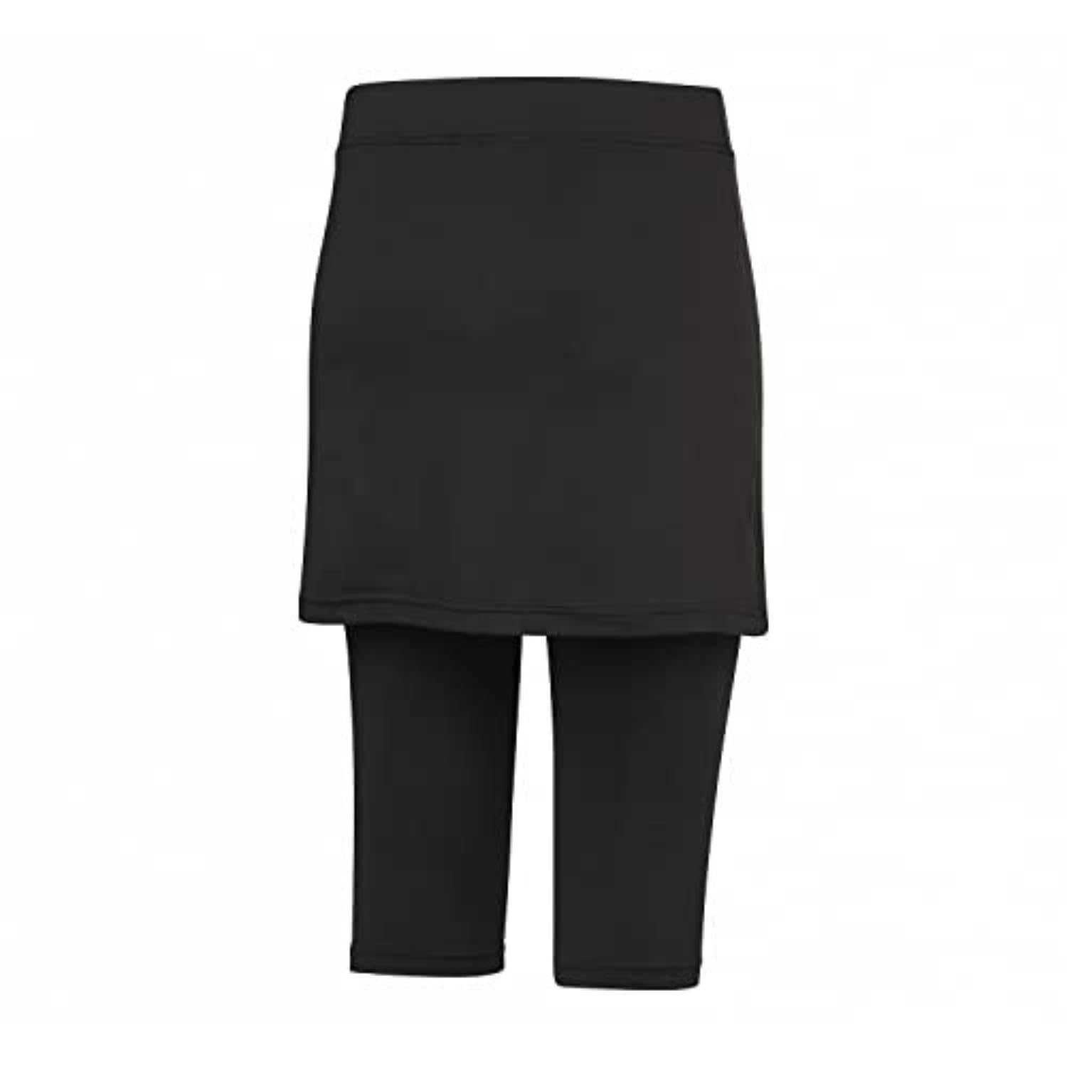 Black Crevice Pantalon de Fitness pour Femme avec Jupe - Pantalon de survêtement - Classique - Femme