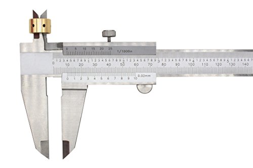 Outil de mesure d'étrier en acier inoxydable durable de précision Vernier 0-12Inches/0-300mm Outil de mesure de calibrage Vernier