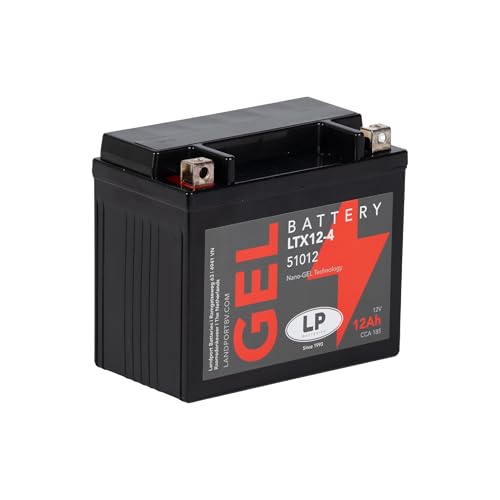 Batería de Gel para Moto Landport LP 12Volt, 12Ah /10Hr, 185 CCA- MG LTX12-4