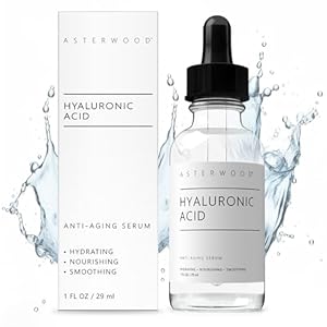 Asterwood Pure Hyaluronic Acid Serum for Face – Plumping, Anti-Aging & Hydrating – Fragrance-Free, Pairs Well with Vitamin C Face Serum & Hylunaric Acid Moisturizer, 29ml/1 oz