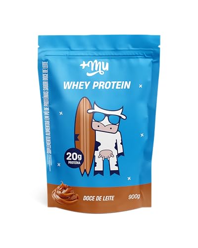 +Mu Whey Concentrado Sabor Doce de Leite 20g Proteína – Refil 900g