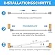 Zipglo 1 Stück Gardinenstange ohne Bohren75-163cm Duschvorhangstange Teleskopstange Vorhangstange Teleskopstange Spannstange Verstellbare für Badezimmer, Fenster, Küche, Schrank, Weiß