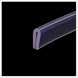 U-Seal Channel Edge Protector Sheet,U Channel Edge Trim Seal,U Rubber Channel 3.28FT Translucent Rubber Weather Stripping Edge Sealing Strip, for Window Door Covering Sharp Edges,27mm x 14mm (Size :