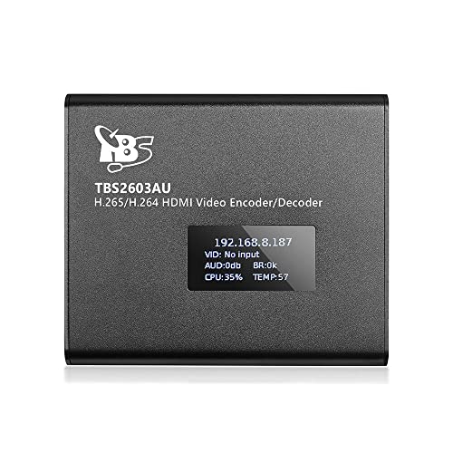 TBS2603au NDI®|HX2 compatible con H.265 H.264 HDMI HD Video Audio Encodificador y Decodificador HDMI USB Grabador de vídeo