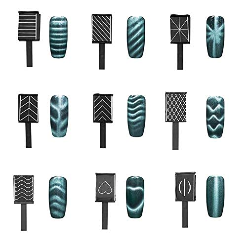 Varita de imán de gel de ojo de gato 3D, imán de uñas para efecto magnético de ojo de gato, esmalte LED, manicura de gel UV, herramientas de arte de