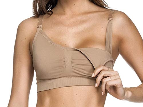 Sutiã Amamentação Sem Costura - Zee Rucci-Bege-44
