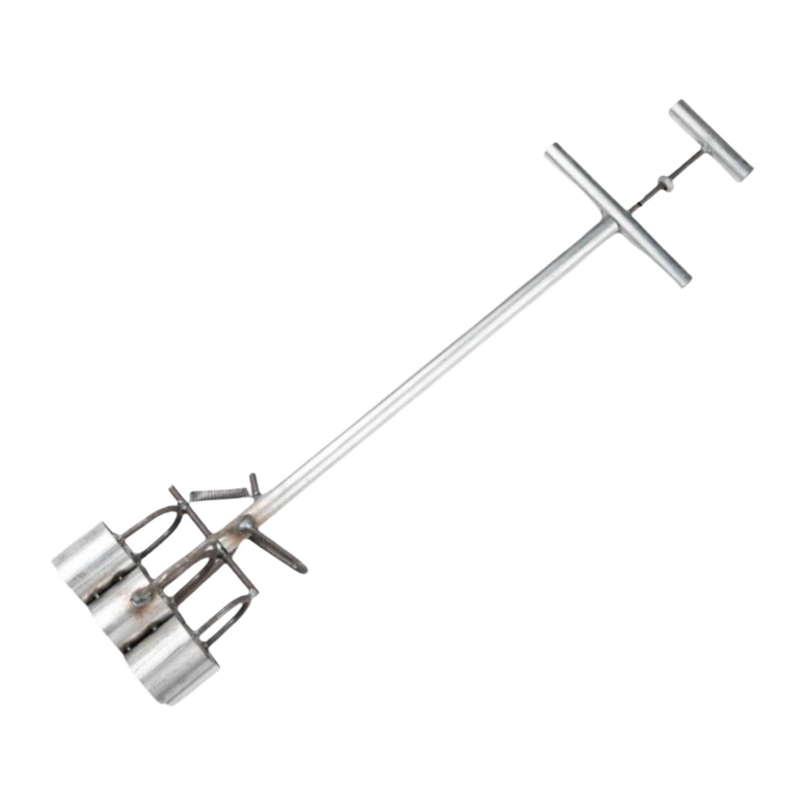 Sembradora Manual de Jardín para Semillas de Hortalizas Y Bulbos. Herramienta de Presión para Plantar Bulbos de Jardín. Tubo con Diseño Ergonómico. Ad, 6 Hoyos, tal como se describe