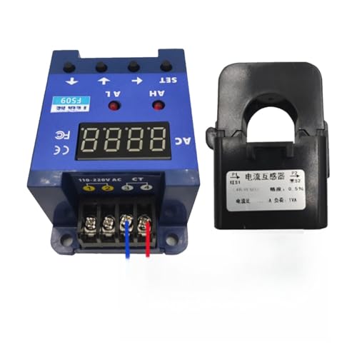 Contrôleur d'ampèremètre AC F509 numérique automatique avec alarme