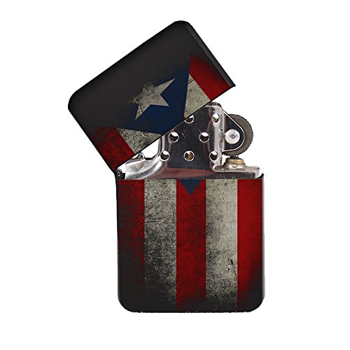 Encendedor Recargable Negro Puerto Rico con Caja miniatura 1