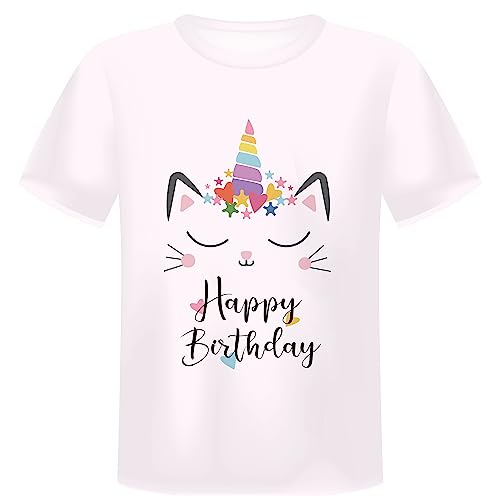 Image of KYKU Toddler Girls Short Sleeve Graphic T-Shirt Kids Cute T Shirt Gifts