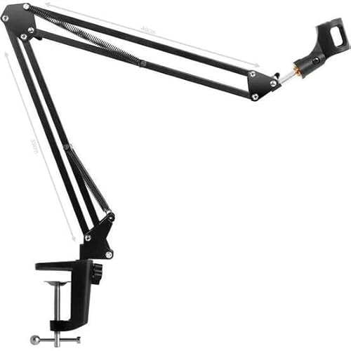 Kit Microfone Estúdio BM800 + Pop Filter + Aranha + Braço Articulado 813 - Lorben