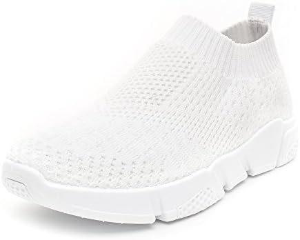 Wonvatu Walking Shoes for Women Lightweight Athletic Slip-On Running Shoes Fashion Sneakers Sports Shoes White 8.5