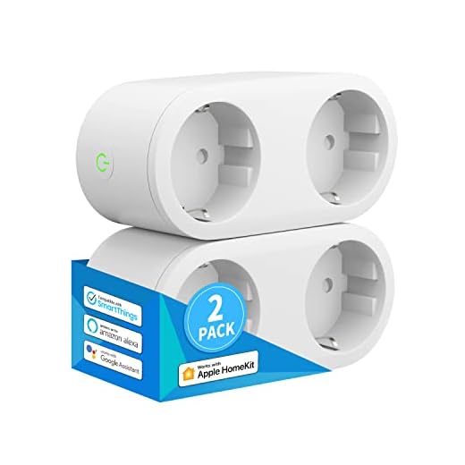 WiFi Enchufe Inteligente con 2 Toma Controlar Individual, Meross 2 en 1 Enchufe WiFi, Compatible con Apple HomeKit, Alexa y Google Assistant, Enchufe Doble con Botón y Temporizador