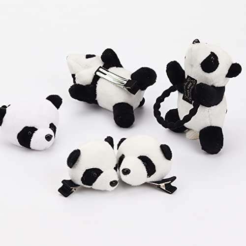 Gshllo 4 Pcs Panda Hair Pins Hairpins Animal Hair Clips Lovely Headwear Cute Hair Barrettes Panda Costume Accessories For Girls Women #TOP1