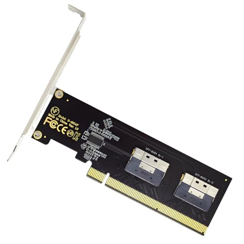Image of CY Card Dual Slimline SFF-8654 8X 4 NVME to PCIE Express 3.0 4.0 Raid Card VROC Raid0 Hyper Adapter