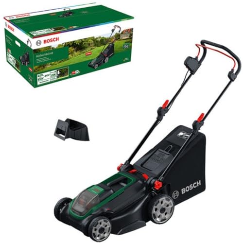 Cortacésped inalámbrico Bosch ROTAK18V2-43 para cortar césped alto sin cables 3