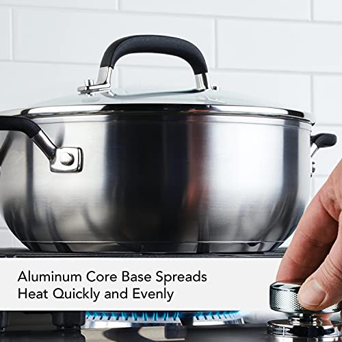 KitchenAid 71021 Stainless Steel Casserole with Lid, 4 Quart - Brushed Stainless Steel by KitchenAid - Image 3