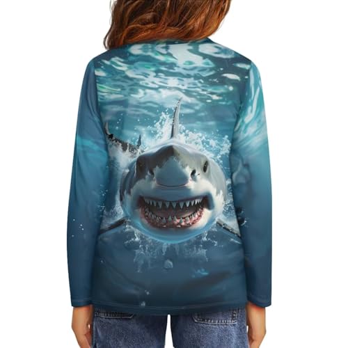 Image of Uourmeti Teens Girls Long Sleeve T Shirts Fall Outfits Boys Active Sportswear Running Tops