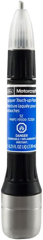 Ford Motorcraft PMPC-19500-7220A Touch Up Paint Bottle Blue Flame Metallic SZ & Clear Coat