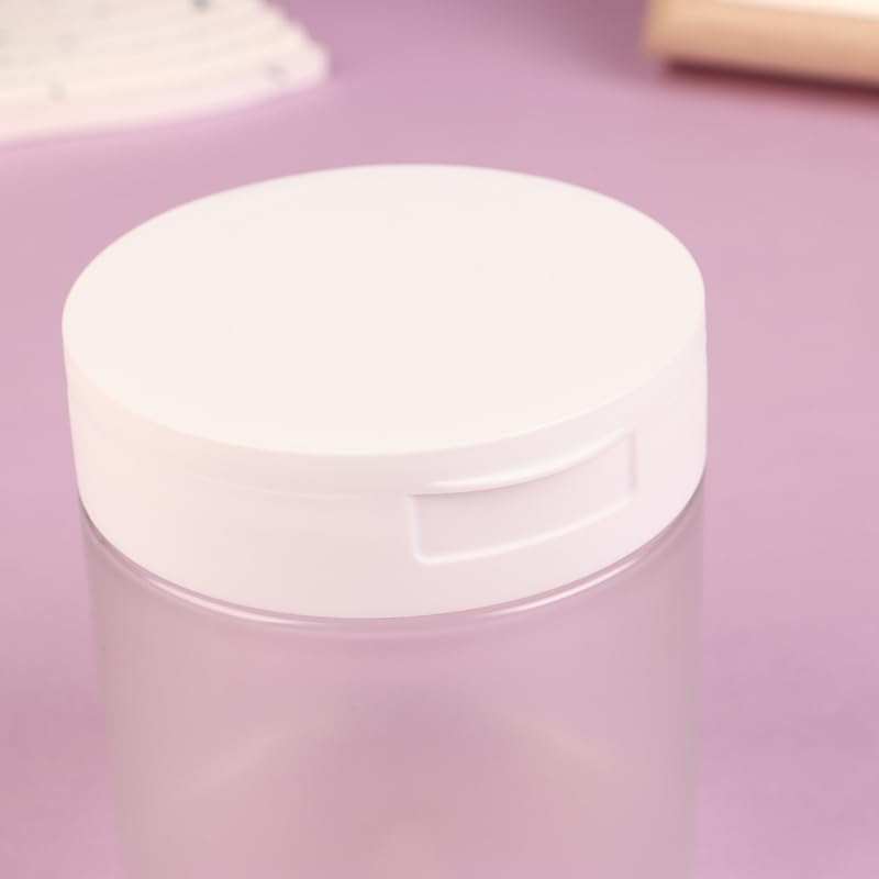 1 pc 350ml Color Random Cream Jar with Lid Body Lotion Scrub Jar Hair Mask Cosmetic Bottle Container Travel Portable Dispenser Bottle Accessories for Home Bathroom Outdoor 4