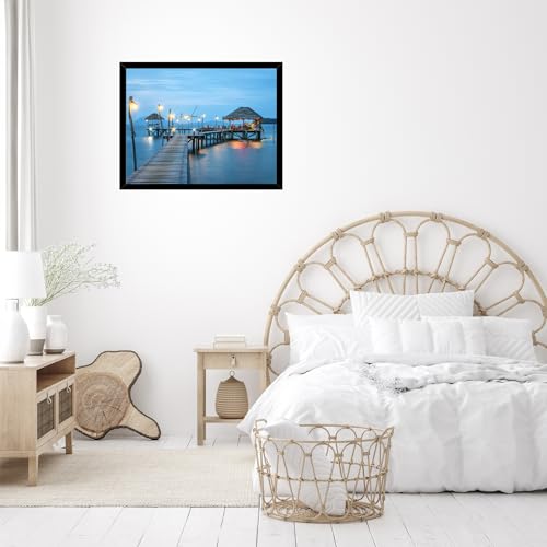 Image of JCJMY 19x27 Picture Frame Black for Puzzles Poster Photo Picture, Horizontal and Vertical Formats for Wall Hanging, 19 x 27 Wall Gallery Poster Photo Frame for 19 by 27 Photos Posters,Black