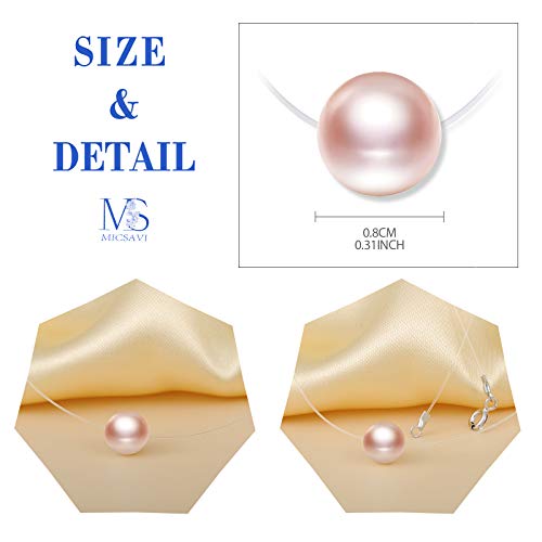 MICSAVI Collana Donna Invisibile con Ciondolo