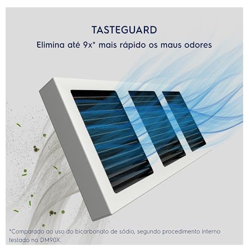 Geladeira Electrolux Frost Free Inverter 480L Efficient AutoSense 3 Portas Black Inox Look (IM7B) 220V