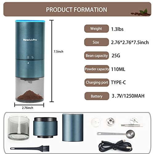 NewlukPro Electric Conical Burr Coffee Grinder #TOP20